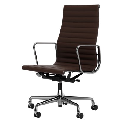 Aluminium Group EA 119, Chrome-plated, Leather (Standard), Marron