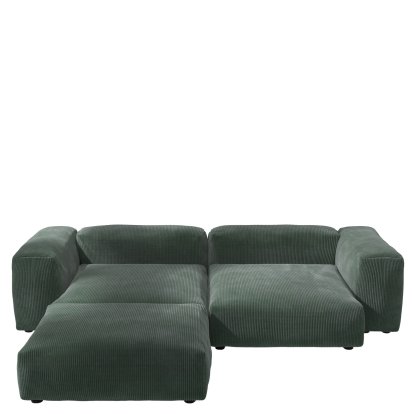Vetsak Sofa Set 3, Cord velours - Hunter, Without cushion