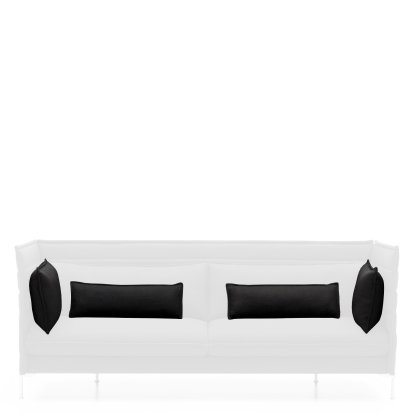 Cushion Set for Alcove Sofa, For 2-seater, Laser, Black