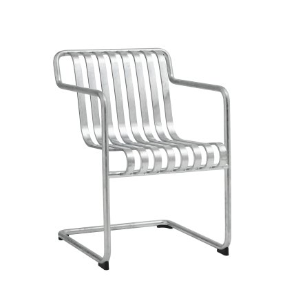 Palissade Dining Cantilever Chair, Hot galvanized