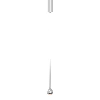 Falling Sun Pendant Lamp, Polished aluminium, 1 shade