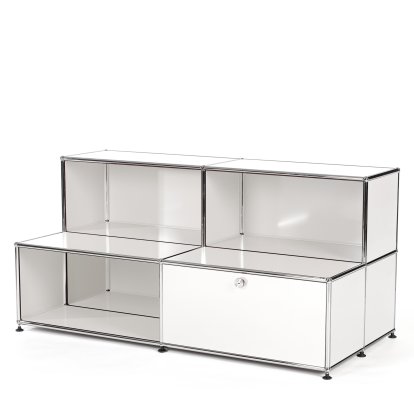 USM Haller Kids Sideboard M with stairs, Pure white RAL 9010