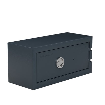 Balzsafe CONNECT Safe for USM Haller Shelves, 75 cm x 35 cm x 35 cm, Anthracite RAL 7016, Key lock