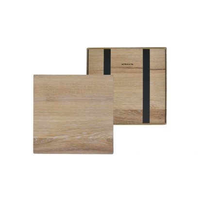 Wooden Overlay for USM Haller Shelves, size M, 35 cm x 35 cm, Oak, white oiled