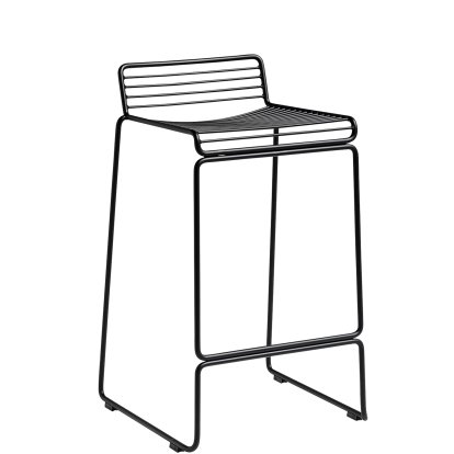 Details Hay Hee Bar Stool Hee Bar Stool, Kitchen version: seat height 65 cm, Black