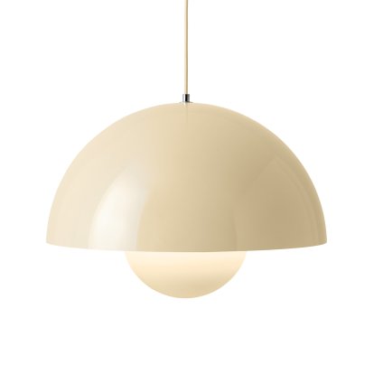 Flowerpot VP2 pendant light, Ivory