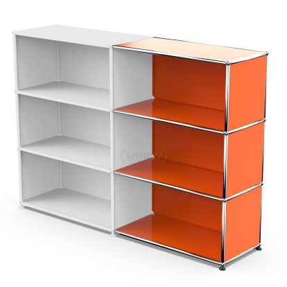 USM Haller Extension Kit Horizontal 3, Pure orange RAL 2004, 35 cm