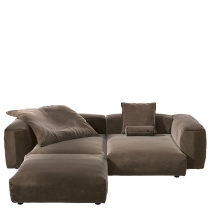 Vetsak Sofa Set 3, Suave - Espresso, With cushions