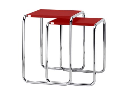 Set B 9 a + b, MDF tomato red varnish