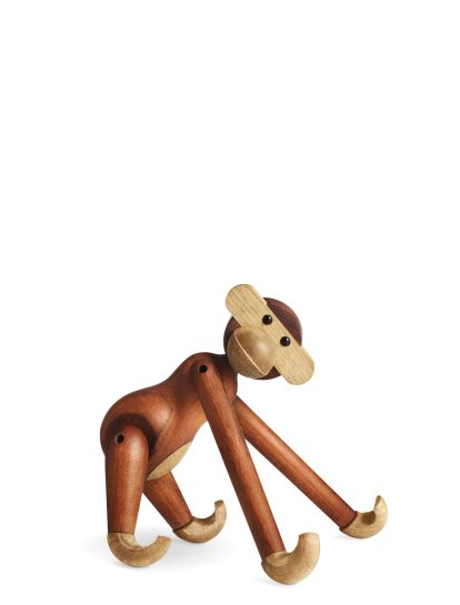 Monkey, Small (H 19 cm), Teak/Limba