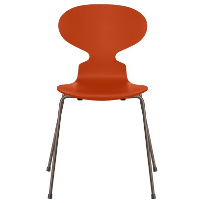 Ant Chair 3101, Lacquer, Paradise orange, Brown bronze