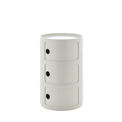 Details Kartell Componibili Container Big Componibili Container Big, 3 Compartments, White