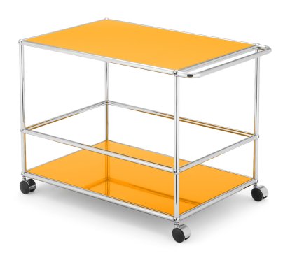 USM Haller Bar Trolley Type I, Golden yellow RAL 1004