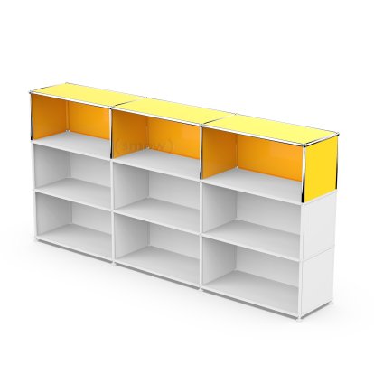 USM Haller Extension Kit Vertical 3, Golden yellow RAL 1004, 35 cm