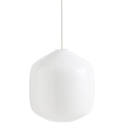 Buoy Glass Pendant Lamp, Ø 30 cm, Clay white