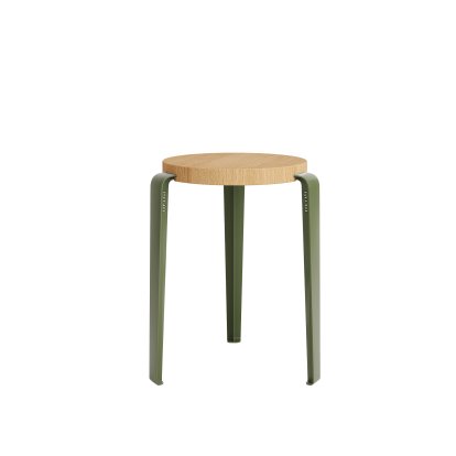 Lou Stool, Solid Wood, Solid oak, Rosemary green