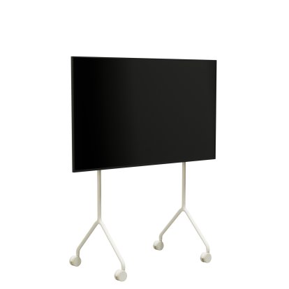 Moon Rollin' TV Stand, Light, Pearl