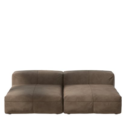 Vetsak Sofa Set 1, L, Leather - Cacao, Without cushion