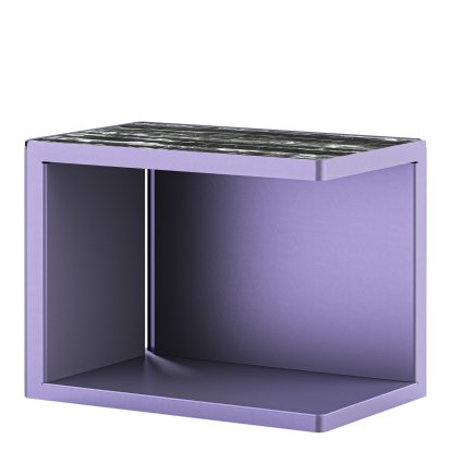 Ambito Coffee Table, Blackberry, Portoro silver marble