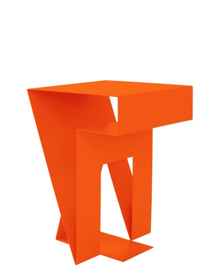 Neumann Side Table, Pure orange