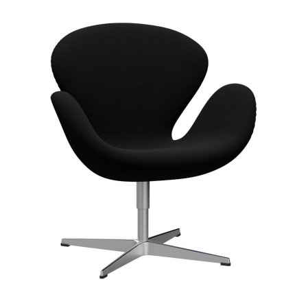 Swan Chair, Special height 48 cm, Christianshavn, Christianshavn 1175 - Black Uni