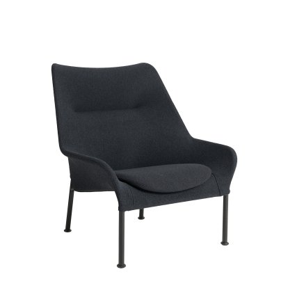 O2 Lounge Sessel, Without Ottoman, Lift black / black