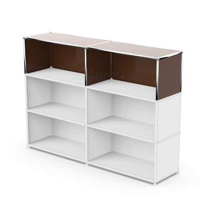 USM Haller Extension Kit Vertical 2, USM brown, 35 cm