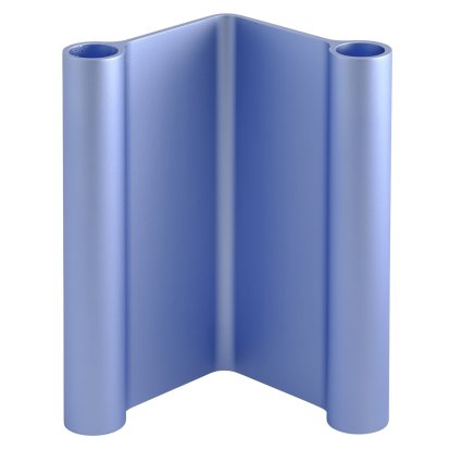 Pair Candelholder, Light blue, H 18 cm