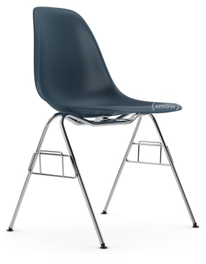 Eames Plastic Side Chair RE DSS / DSS-N, Sea blue, Without upholstery, Without upholstery, Without linking element (DSS-N)