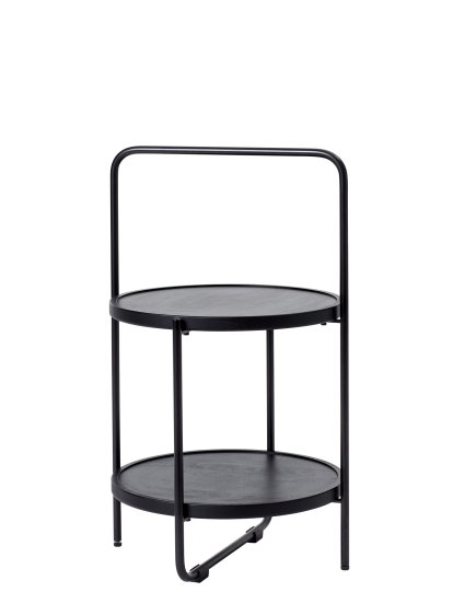 Tray Table, S (H 58 x Ø 36 cm), Black