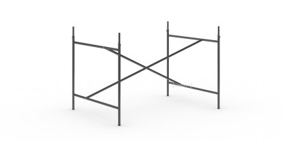 Eiermann 1 Table Frame , Black, Centred, 110 x 78 cm, With extension (height 72-85 cm)
