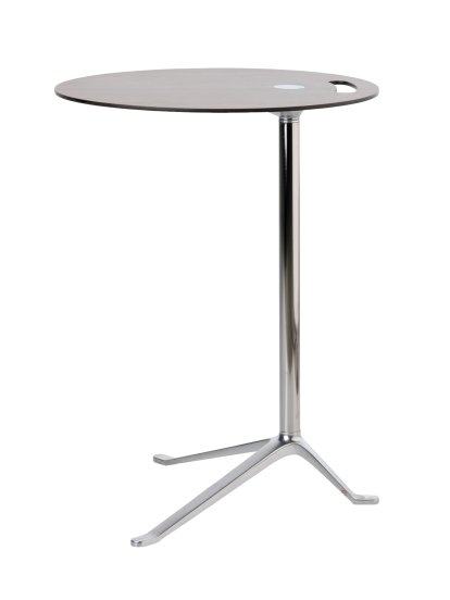 Little Friend, Fixed height, Walnut table top / polished frame