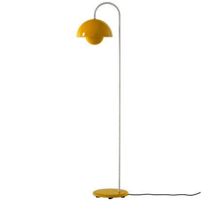 Flowerpot VP12 Floor Lamp, Mustard