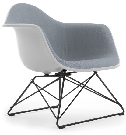 Details Vitra Eames Plastic Armchair RE LAR Eames Plastic Armchair RE LAR, Cotton white, Full upholstery dark blue / ivory, Coated basic dark