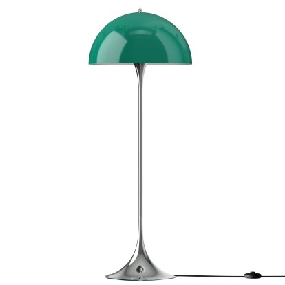 Panthella 500 Floor Lamp V3, Chrome opal green