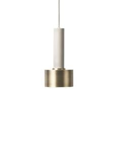 Collect Lighting, High, Light grey, Disc, Brass