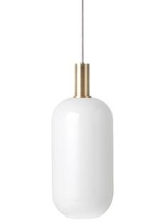 Collect Lighting, Low, Brass, Opal Tall, White