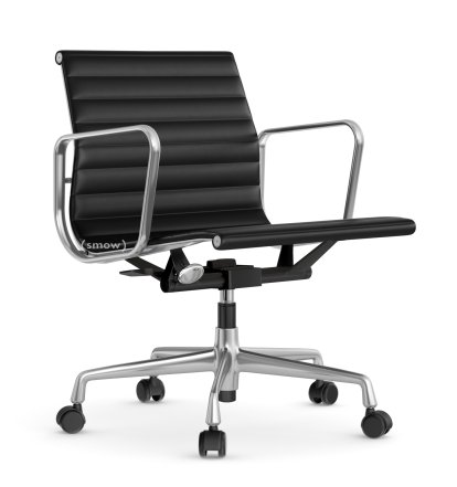 Aluminium Group EA 117, Polished, Leather (Standard), Nero