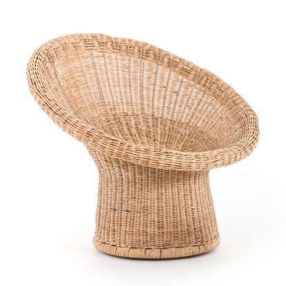 Rattan Chair E 10, Natural wicker, Without cushion