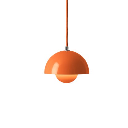 Flowerpot VP10 Pendant Lamp, Zesty orange