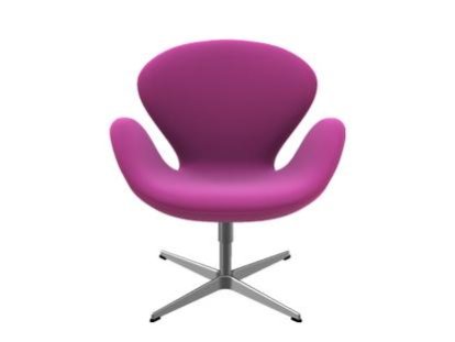 Swan Chair, Special height 48 cm, Divina Melange, Divina Melange 621 - Lipstick pink