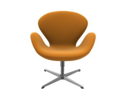 Swan Chair, 40 cm, Divina Melange, Divina Melange 521 - Orange