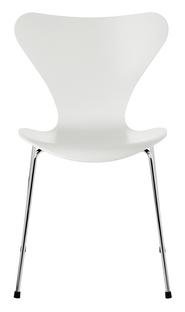 Series 7 Chair 3107, Lacquer, White, Chrome