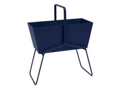 Basket Planter, H 84 x W 70 cm, Deep blue