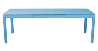 Ribambelle Table, L 149/234 x W 100 cm, Maya blue