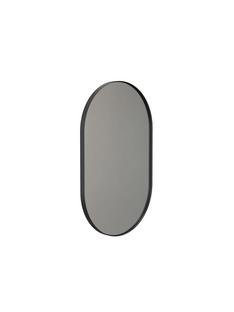 Unu Mirror oval, H 100 x W 60 cm, Black matt