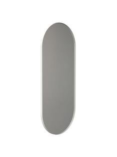 Unu Mirror oval, H 140 x W 60 cm, White matt
