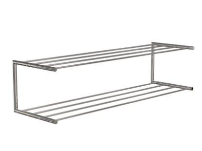 Nova Shoe Rack, W 101,9 x D 30 cm , Polished stainless steel