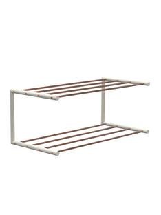 Nova Shoe Rack, W 61,9 x W 30 cm , Polished copper / matt white