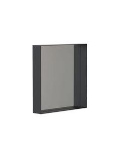 Unu Mirror rectangular, H 40 x W 40 cm, Black matt